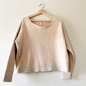 Free People Oversized Animal Print Sweater